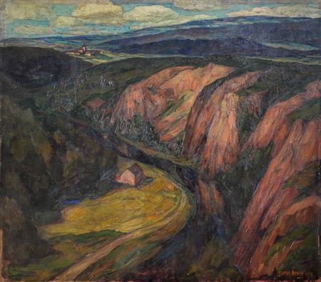 Les rochers à Sy by Georges Haway - Auction record, sale price, and art valuation. Compare with similar artists and explore comparable artworks.