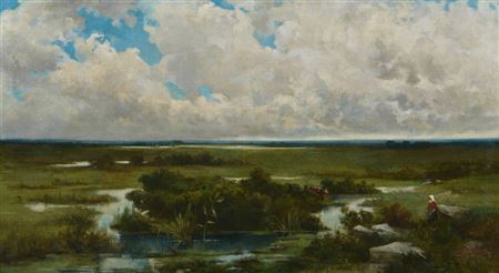 Sample artwork by Louis Dubois (1830 - 1880), known for painting - View similar artists and auction records