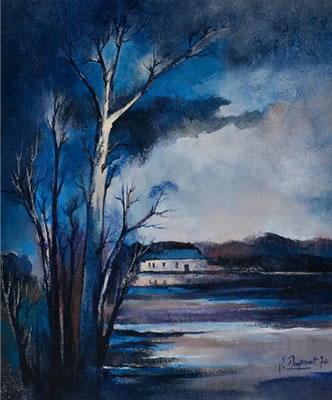 Maison de pêcheur sur l'Ourthe