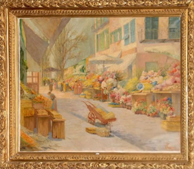 Marché aux fleurs animé à Nice by Alexandre Tielens - Auction record, sale price, and art valuation. Compare with similar artists and explore comparable artworks.