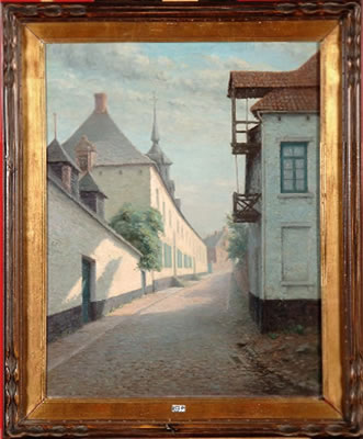 Sample artwork by Guillaume Ballewyns (Born 1875), known for landscapes, interiors, and cityscapes - View similar artists and auction records