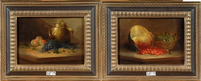 Natures mortes aux fruits (pair)