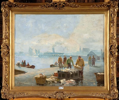 La mingue animée by Felix Cogen - Auction record, sale price, and art valuation. Compare with similar artists and explore comparable artworks.
