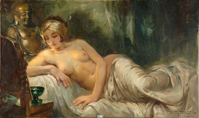 Femme nue allongée