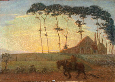 Paysan labourant au crépuscule by Georges Marie Baltus - Auction record, sale price, and art valuation. Compare with similar artists and explore comparable artworks.