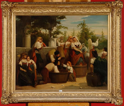 Les vendanges by Franz Vinck - Auction record, sale price, and art valuation. Compare with similar artists and explore comparable artworks.