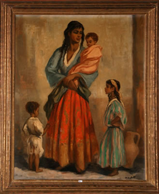 Famille marocaine à Fez by Charles Ernest Smets - Auction record, sale price, and art valuation. Compare with similar artists and explore comparable artworks.