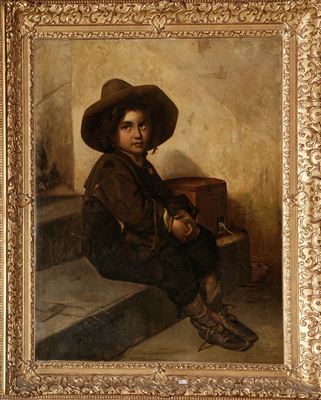 Jeune gavroche et sa cage à souris