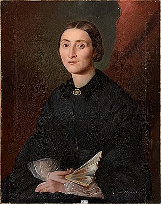Portrait de femme à l'éventail