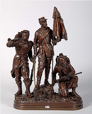 Sample artwork by Charles Anfrie (1833 - 1905), known for figure sculpture, soldiers - View similar artists and auction records