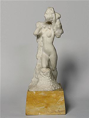 Jeune femme nue sous les feuillages by Gustaaf Meersche - Auction record, sale price, and art valuation. Compare with similar artists and explore comparable artworks.