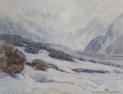 Mt Cook by Esther Studholme Hope - Auction record, sale price, and art valuation. Compare with similar artists and explore comparable artworks.