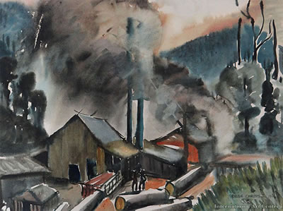 The Timber Mill by Bessie Christie - Auction record, sale price, and art valuation. Compare with similar artists and explore comparable artworks.