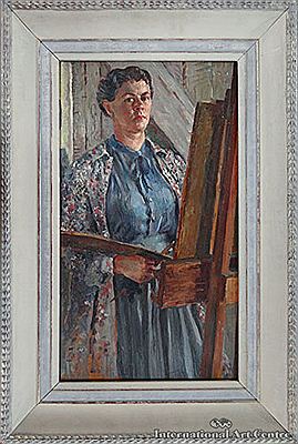 Portrait of A Lois White: Self Portrait, c. 1953
