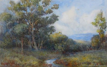 Rural Landscape by Mabel M Hill - Auction record, sale price, and art valuation. Compare with similar artists and explore comparable artworks.