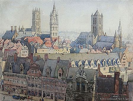 Ghent by Arthur D'Auvergne Boxall - Auction record, sale price, and art valuation. Compare with similar artists and explore comparable artworks.