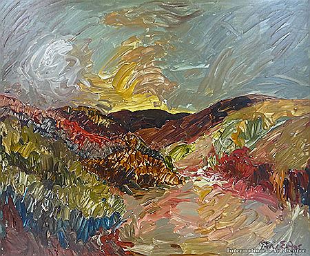 Untitled landscape by Jane Evans - Auction record, sale price, and art valuation. Compare with similar artists and explore comparable artworks.