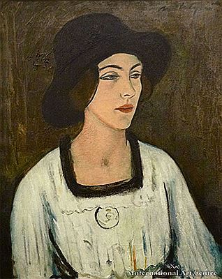 Untitled Lady in a Black Hat (Phyllis Cavendish)