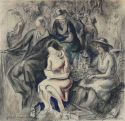 At the Show by Maud Winifred Sherwood - Auction record, sale price, and art valuation. Compare with similar artists and explore comparable artworks.