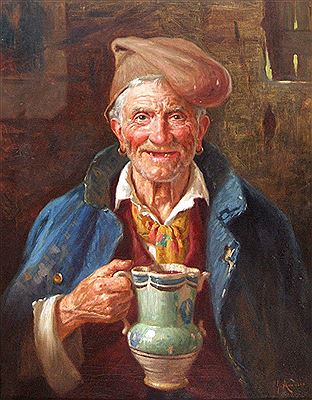 Old man smiling