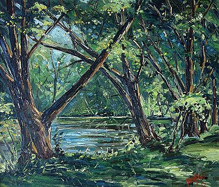 Trees by the water
