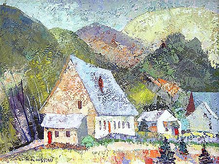 Sample artwork by Albert Rousseau (1908 - 1982), known for painting, printmaking, illustration, teaching - View similar artists and auction records