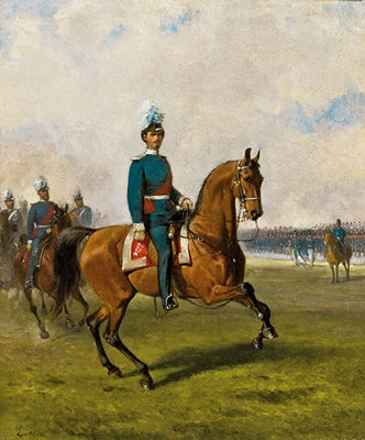 König Ludwig II. zu Pferd