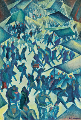"Modern Market Scene"