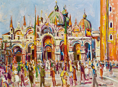 Sample artwork by Wilhelm Kaufmann (1895 - 1975), known for landscape, figure painting, nudes - View similar artists and auction records