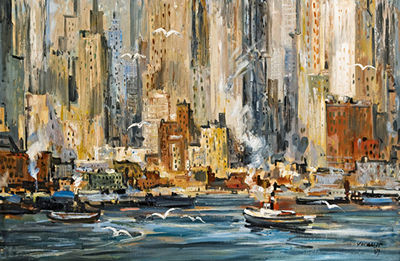 New York by Anton Vorauer - Auction record, sale price, and art valuation. Compare with similar artists and explore comparable artworks.