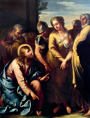 Christus und die Ehebrecherin / Cristo e l'adultera