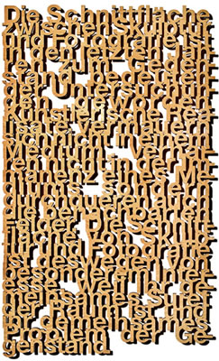Textskulptur