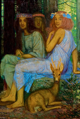 Drei Nymphen mit Rehbock by Friedrich Konig - Auction record, sale price, and art valuation. Compare with similar artists and explore comparable artworks.