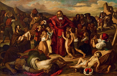 Graf Kolonitz, Bischof von Neustadt, führt nach der Belagerung Wiens durch die Türken im Jahr 1683 die Kinder der ermordeten christlichen Gefangenen aus dem Türkenlager in die Stadt by Carl Rahl - Auction record, sale price, and art valuation. Compare with similar artists and explore comparable artworks.