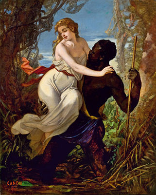 Junge Dame mit ihrem afrikanischem Retter