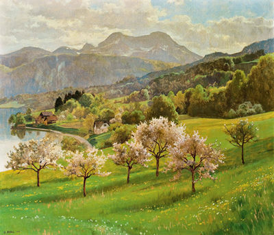 "Schafberg im Frühling"