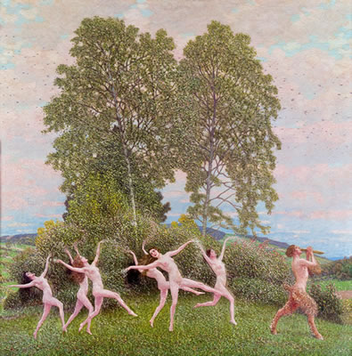 Tanzende mit Faun