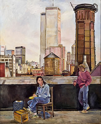 Man and Woman on the Roof by Edith Kramer - Auction record, sale price, and art valuation. Compare with similar artists and explore comparable artworks.