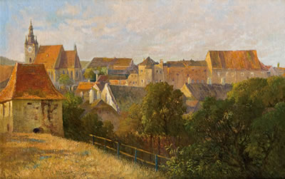 Sample artwork by Karl Vikas (1875 - 1934), known for still life and landscape painting - View similar artists and auction records
