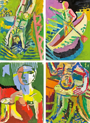 Ohne Titel (4 Gemälde) by Alois Mosbacher - Auction record, sale price, and art valuation. Compare with similar artists and explore comparable artworks.