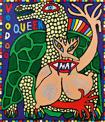 Voodoo Queen by Franz Janz - Auction record, sale price, and art valuation. Compare with similar artists and explore comparable artworks.
