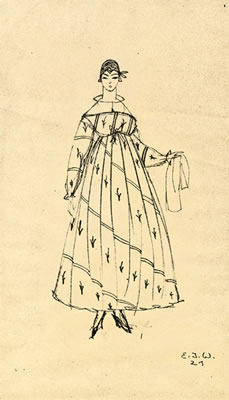 Modeentwurf Wiener Werkstätte