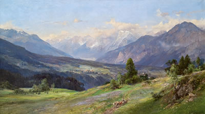Oberes Inntal von nahe Igls by Edward Theodore (ET) Compton - Auction record, sale price, and art valuation. Compare with similar artists and explore comparable artworks.