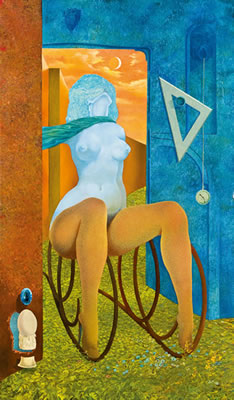 Sample artwork by Helmut Leherb (1933 - 1997), known for fantastic realist painting and drawing, abstraction, avant-garde - View similar artists and auction records