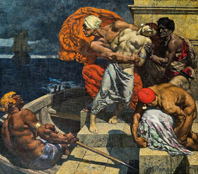 Sample artwork by Alexander Rothaug (1870 - 1946), known for landscape, illusgration - View similar artists and auction records