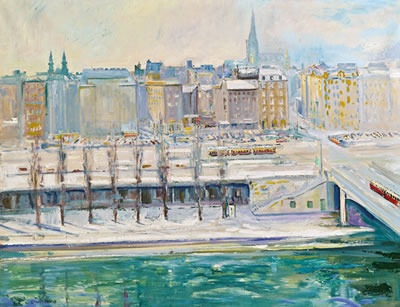 Wiener Donaukanal im Winter
