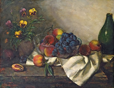 Blumen und Früchtestillleben