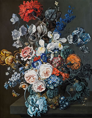 Großes Blumenstillleben by Leopold Zinnoger - Auction record, sale price, and art valuation. Compare with similar artists and explore comparable artworks.