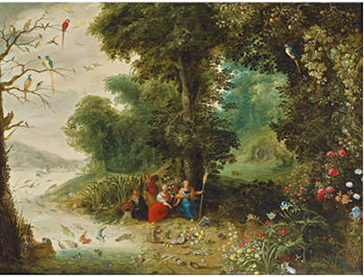Sample artwork by Abraham Govaerts (1589 - 1626), known for figure in landscape painting - View similar artists and auction records