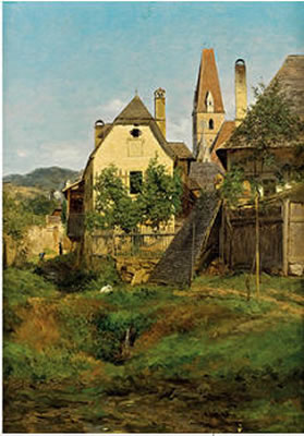 Motiv aus Deutsch-Altenburg by Leopold Munsch - Auction record, sale price, and art valuation. Compare with similar artists and explore comparable artworks.